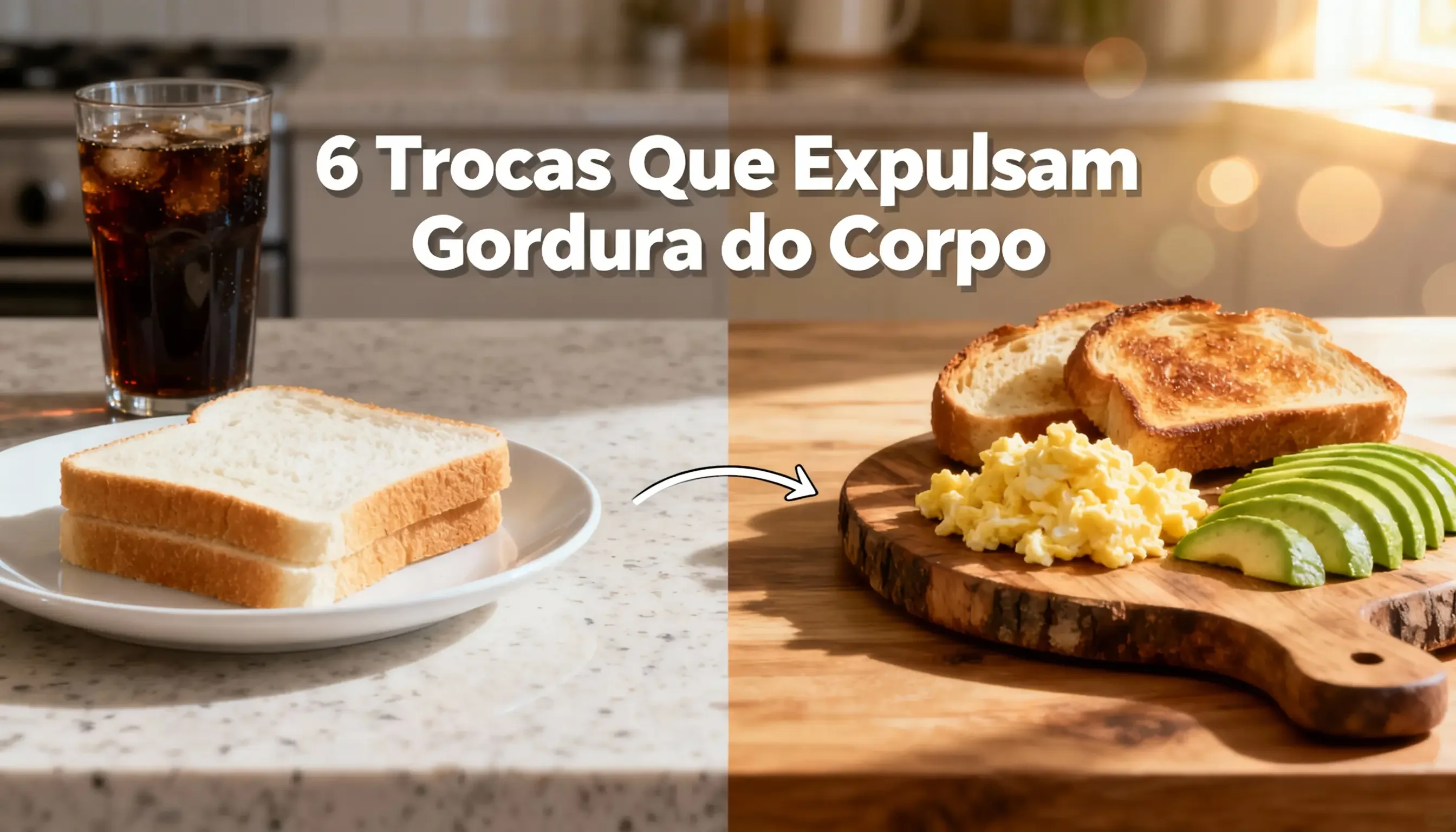 Mesa com versões de comida de verdade ao lado de suas versões industrializadas