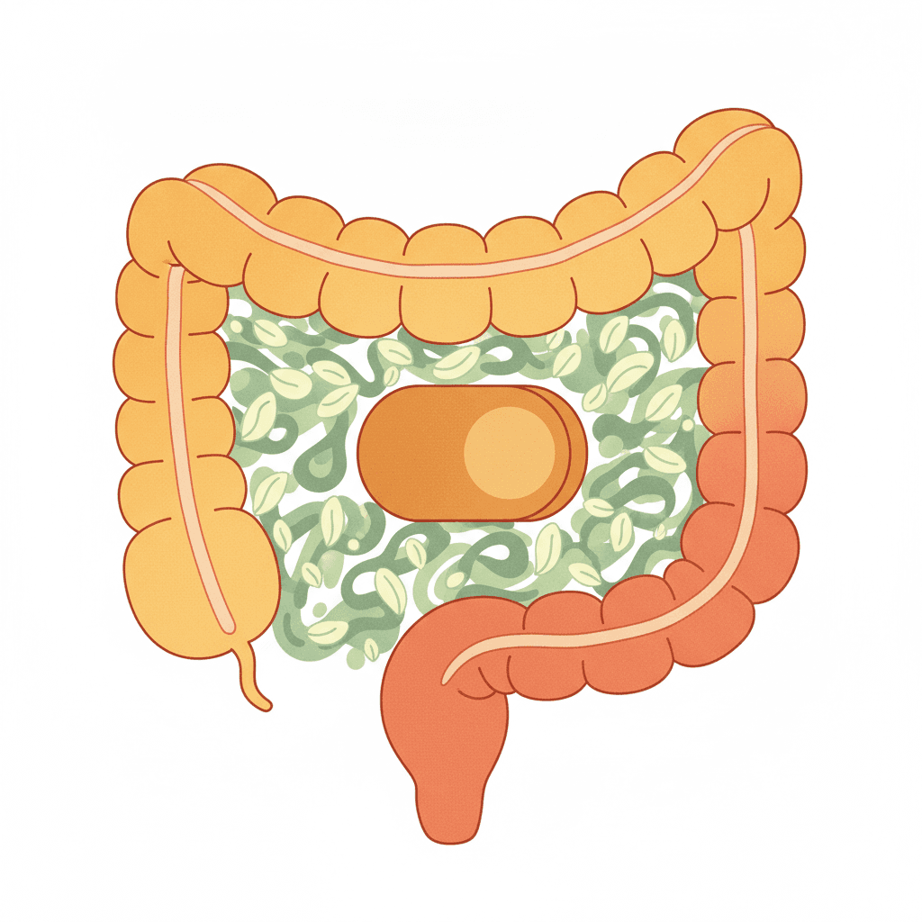 Interruptor de luz escondido dentro do formato de um intestino, com a parede interna sendo selada